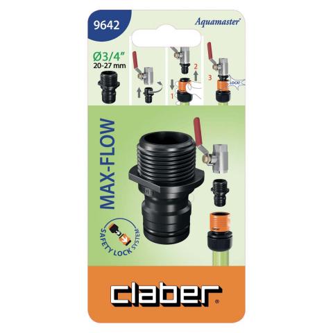 Връзка с външна резба за кран 1-1/4"- 1" с голям дебит Max Flow, снимка 2 - Пластмаса