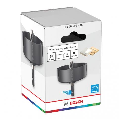 Боркорона Bosch WD 65 мм, снимка 3 - Боркорони за дърво
