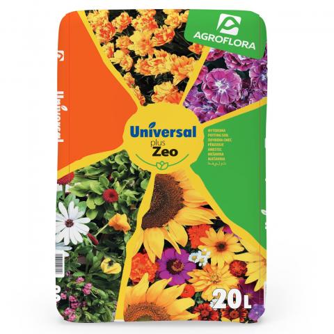 Universal +ZEO Почва за цветя 20л - Балконски почви