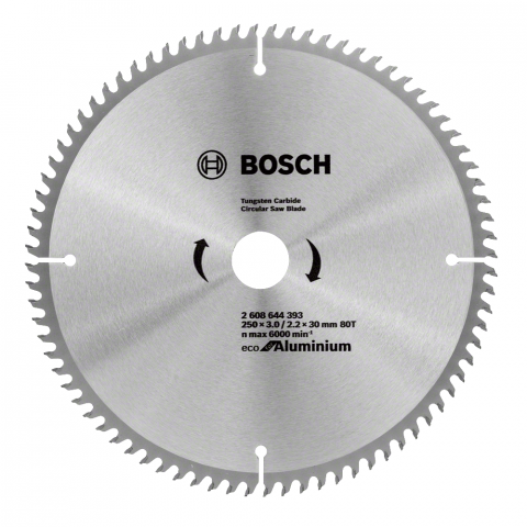 Циркулярен диск Bosch Alu 250x3.0x30 мм 80T, снимка 2 - Циркулярни дискове