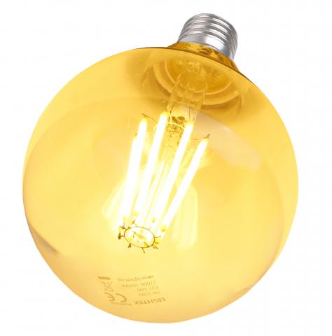 LED крушка Lightex Filament E27 G95 7W 1500 lm 2700K, снимка 4 - Лед крушки е27