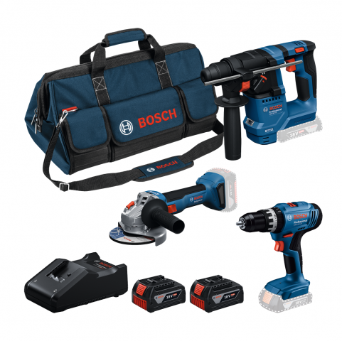 Акумулаторен комплект Bosch Blue GSB+GBH+GWS+2xGBA 4.0Ah+GAL18V-40 - Акумулаторни комплекти