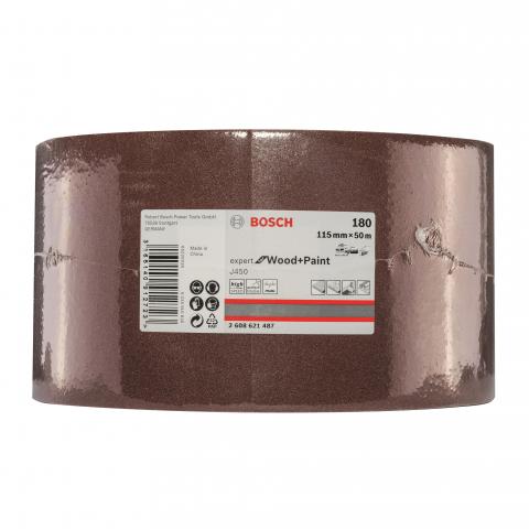 Шкурка плат Bosch 115 мм x 50 м EXPERT p180, снимка 2 - Шкурка на метър
