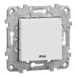 Мех. ключ еднополюсен New Unica, 10А 250V, IP44, бял