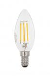 LED крушка филамент E14 C35 4W 540 lm 6400K, свещ