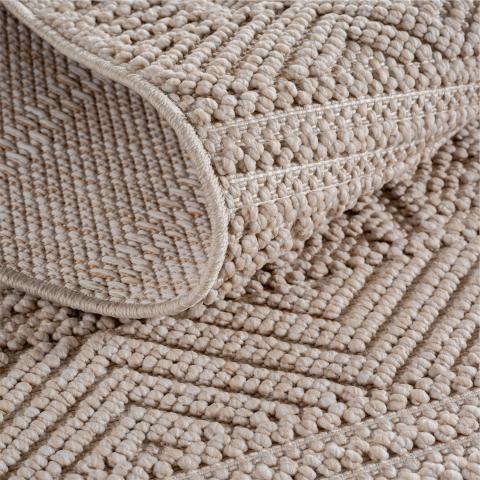 Килим Helix Beige 80х150 см 2202, снимка 3 - Килими
