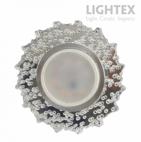 Луна Lightex стационарна кръгла прозрачен акрил с LED лента 3W 4000K 330 lm LS500170 MR16 max.7W - Луни