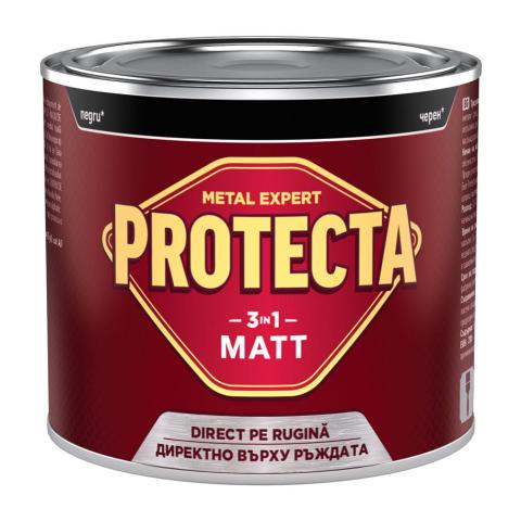 Боя Protecta 3в1 мат черна 0.5 л - Бои за метал