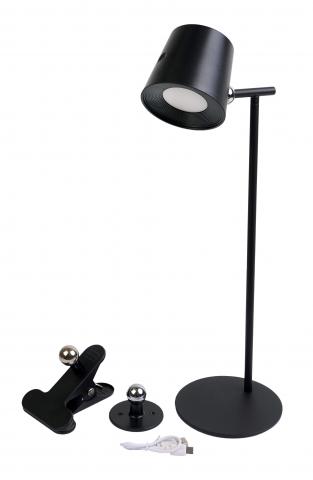 LED настолна лампа 3в1 Lightex Maze 2W CCT 180 lm димируема черна, с USB - Лампи за бюро