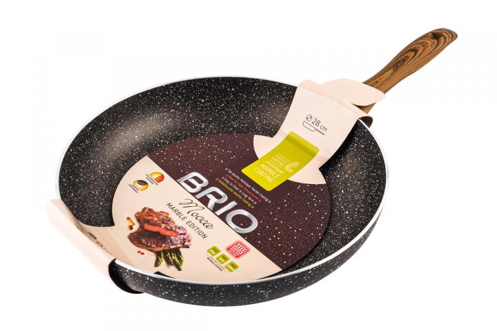 Тиган Brio Mocca - Marble Edition 28 см - Стандартни тигани