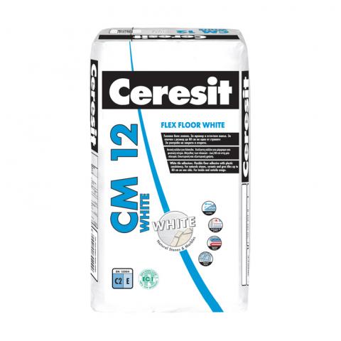 Лепило за плочки Ceresit CM 12 Flex бяло, 20 кг - Лепила за плочки