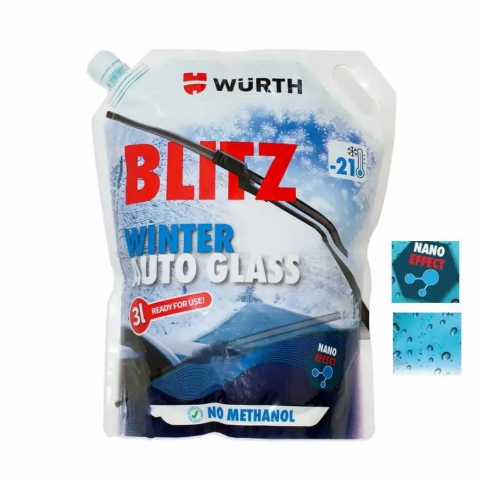 Зимна течност за чистачки Wurth Blitz -21°C 3 л - Зимни течности за чистачки
