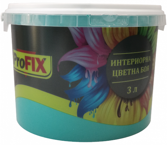 Интериорна боя Profix 3 л Карибско синьо - Интериорни бои