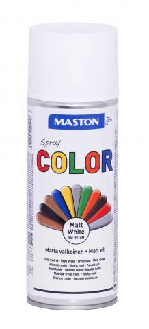 Спрей боя Maston 0.4 л бял мат - Бои за метал