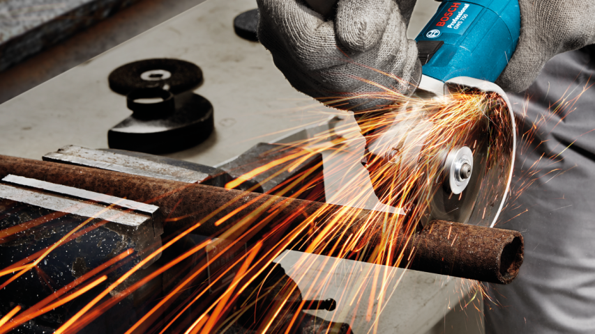 Ъглошлайф Bosch Blue GWS 750-125, снимка 4 - Ъглошлайфи 125мм