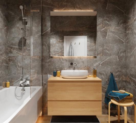 SPC Стенен Панел Marble Skin 120x60, снимка 2 - SPC пана