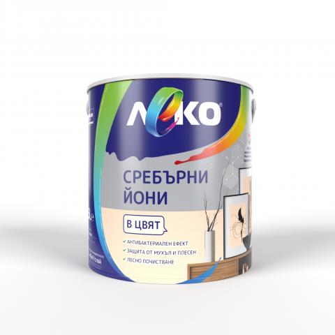 Интериорна боя Леко Сребърни йони 2.5 л праскова - Интериорни бои