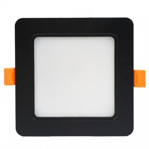 LED луна Caro черна IP54 9W 720 lm CCT, квадрат 118x118 мм - Лампи за баня
