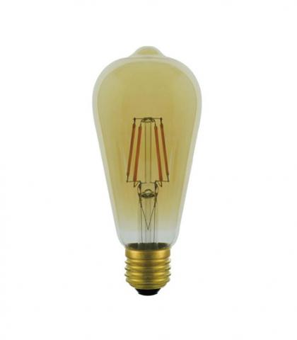 LED филаментна крушка ST64 Е27 6W 862 lm 2500K - Лед крушки е27