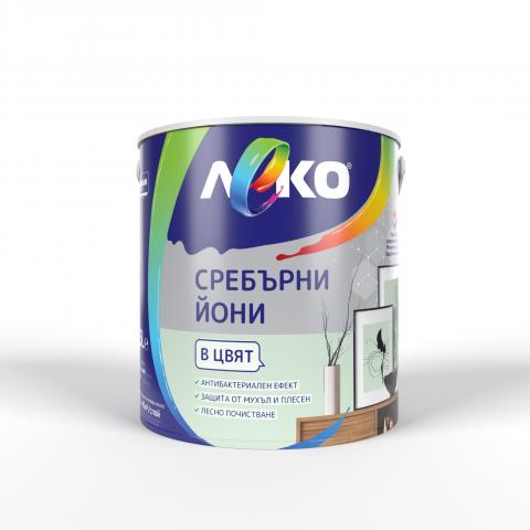 Интериорна боя Леко Сребърни йони 2.5 л евкалипт - Интериорни бои
