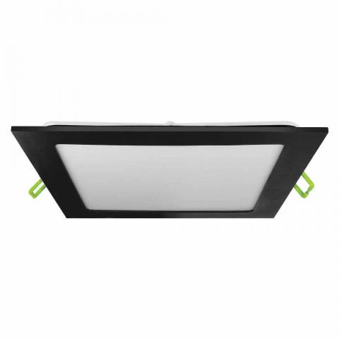LED панел за вграждане Vivalux Este 12W 850 lm черен - Led луни