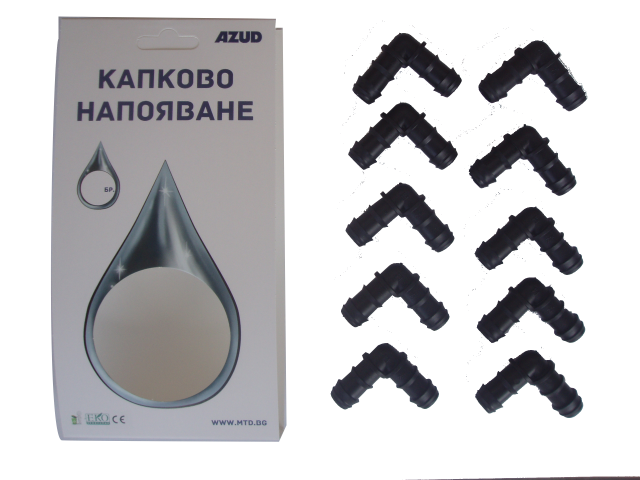 Коляно ф16 см 10 бр. - Пластмаса