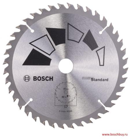 Циркулярен диск Bosch 170x2,2x20/16 мм Z=40 - Циркулярни дискове