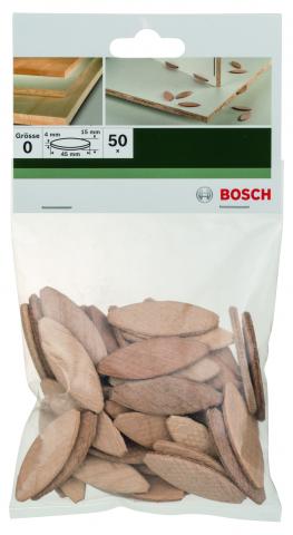 Плоски дибли Bosch 50 бр. 45х15х4 мм - Дибли