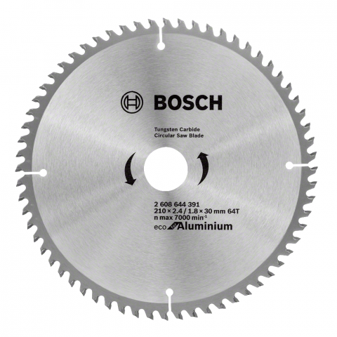Циркулярен диск Bosch Alu 210x2.4x30 мм 64T, снимка 2 - Циркулярни дискове