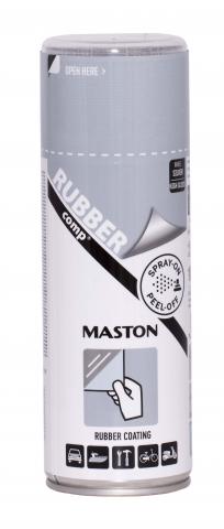Гумен спрей боя Maston 0.4 л сребро - Бои за метал