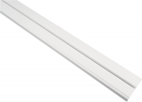 Двоен PVC корниз 350 см бял