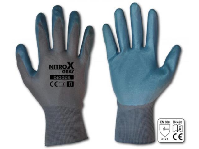 Ръкавици Nitrox Gray нитрил, размер 10 - Градински обувки и ръкавици