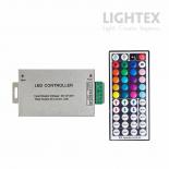 Радиочестотен контролер с дистанционно управление Lightex за RGB 44 бутона 144W