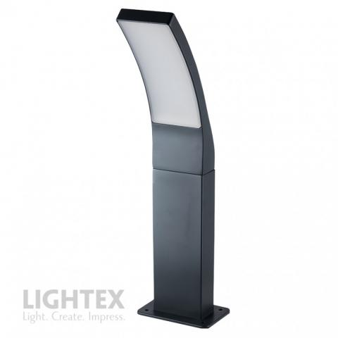 LED градински стълб Lightex Paro 12W 4000K 220V IP54 тъмносив, снимка 5 - Градински лампи