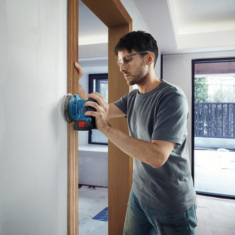 Акумулаторен ексцентършлайф Bosch Blue GEX 185 Solo, снимка 8 - Ексцентършлайфи