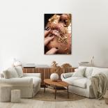 Картина Golden faced 60x90 см
