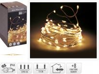 Светещ гирлянд 240 LED топла светлина