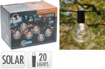 LED парти крушки прозрачен балон 20 бр.