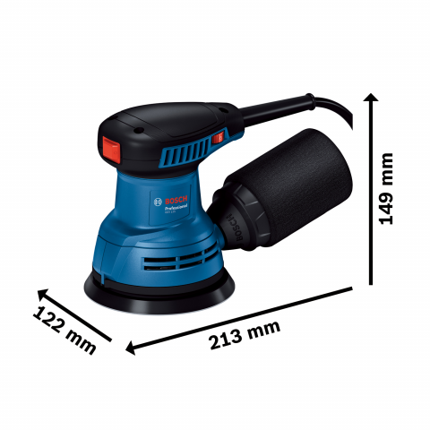Ексцентършлайф GEX 125-1 AE Bosch Blue new, снимка 3 - Ексцентършлайфи
