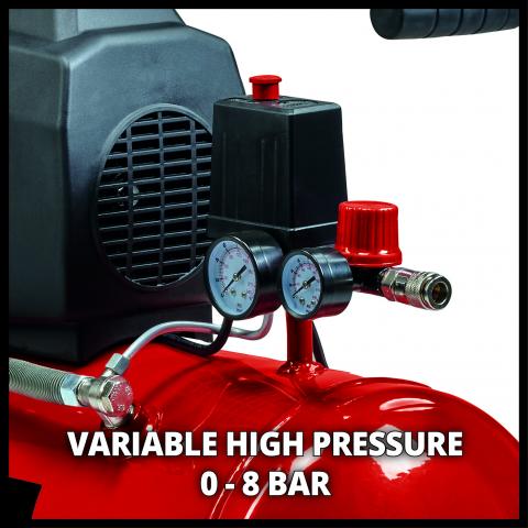 Компресор Einhell TC-AC 190/50/8 50 л, снимка 2 - Компресори