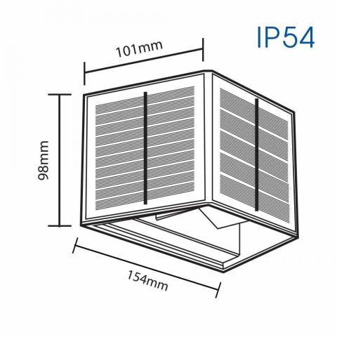 Соларен LED аплик Vivalux Ikar 4 W IP54, снимка 2 - Градински лампи