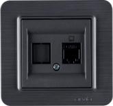 Lavin графитеносива розетка 1xRJ45 (CAT 6)