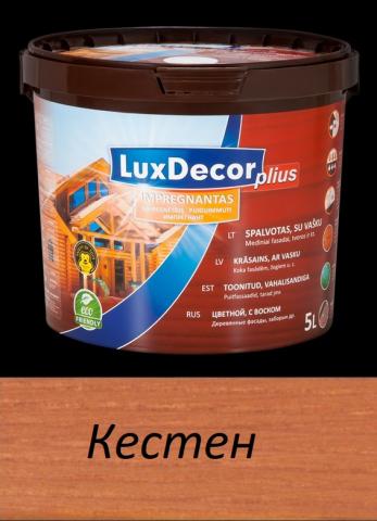 Импрегнатор Luxdecor 1 л кестен - Лакове за дърво