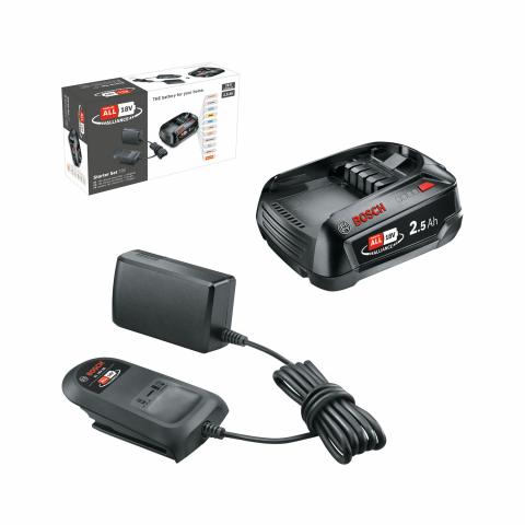Стартов сет Bosch PBA батерия 18V 2.5Ah + зарядно AL 18V-20, снимка 2 - Батерии и зарядни устройства