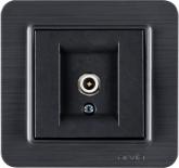 Lavin графитеносива розетка TV крайна IEC мъжки 18dB