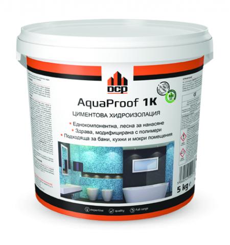 Циментово хидроизолационно покритие Aquaproof 1K 5 кг - Смеси за хидроизолация