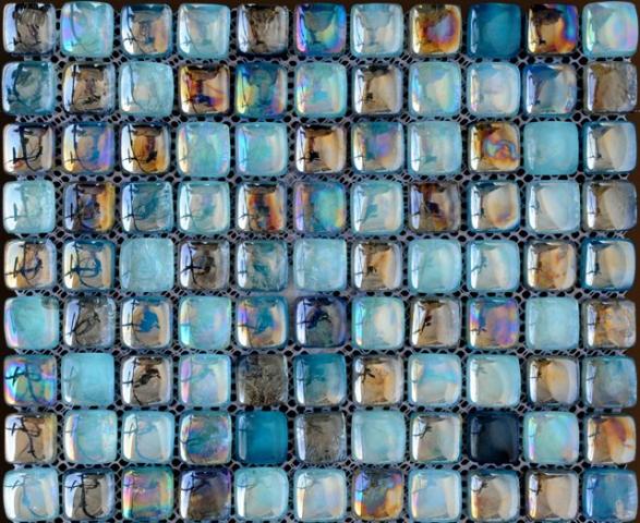 Стъклена мозайка 30x30 Синя - Мозайки