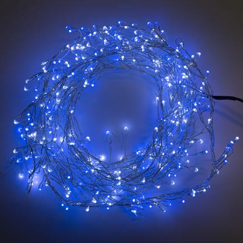 Меден кабел стринг 400 LED студено бяло - Светеща верига