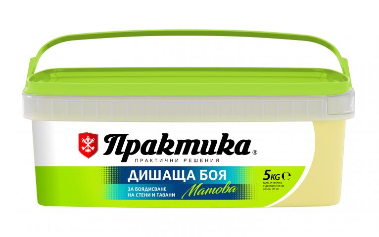 Интериорна боя Практика 5 кг ананас - Интериорни бои