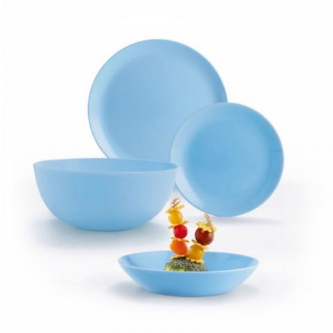Сервиз за хранене Luminarc Diwali 19 части син, снимка 2 - Сервизи